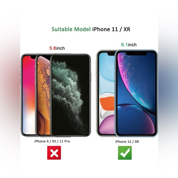 NWT iPhone 11 and iPhone XR (6.1") Tempered Glass Screen Protector - Picture 4 of 8